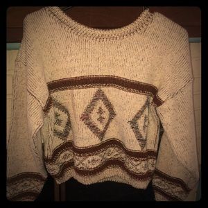 Crop sweater.